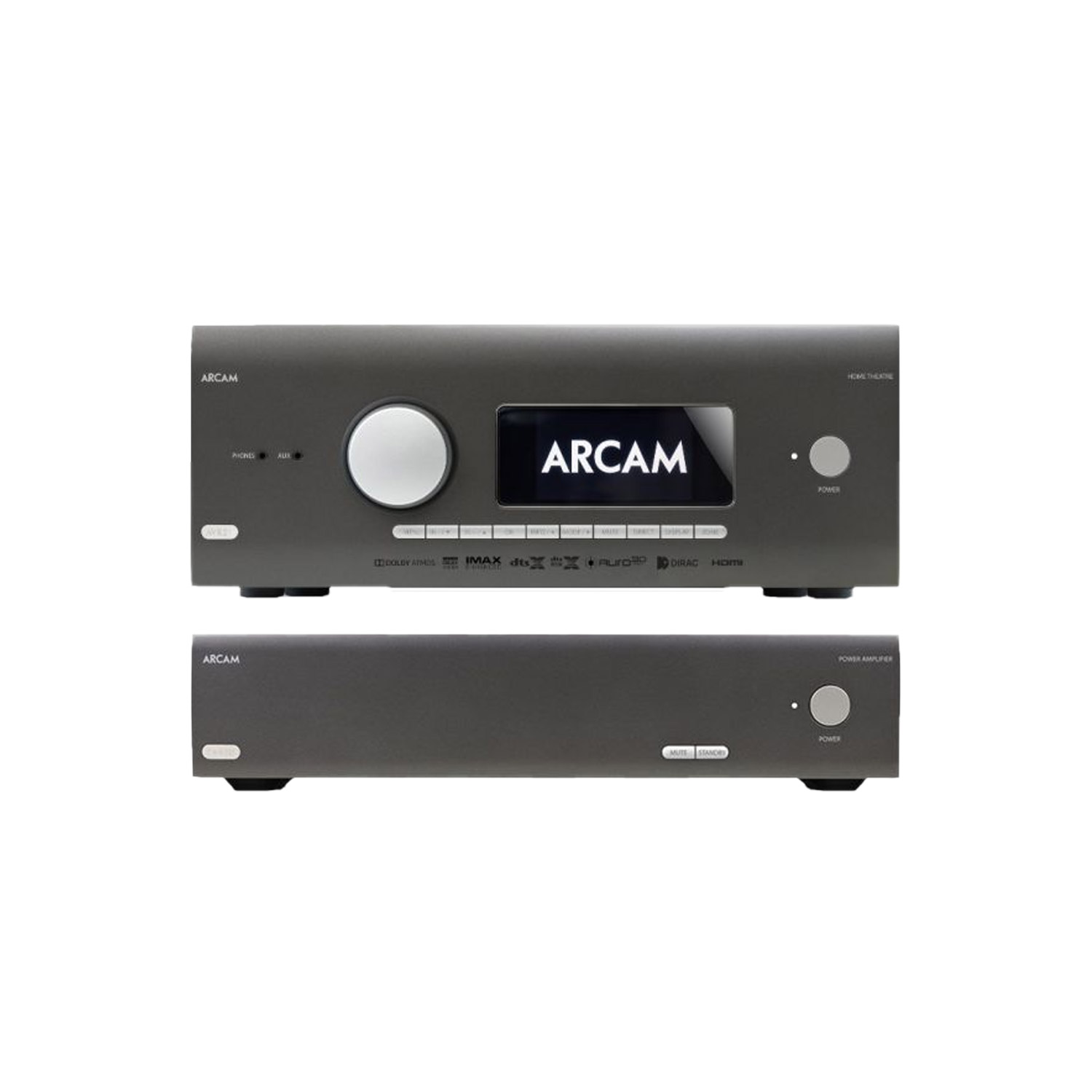 Arcam AVR21 + PA410 Heimkino-Set Grau --- 1