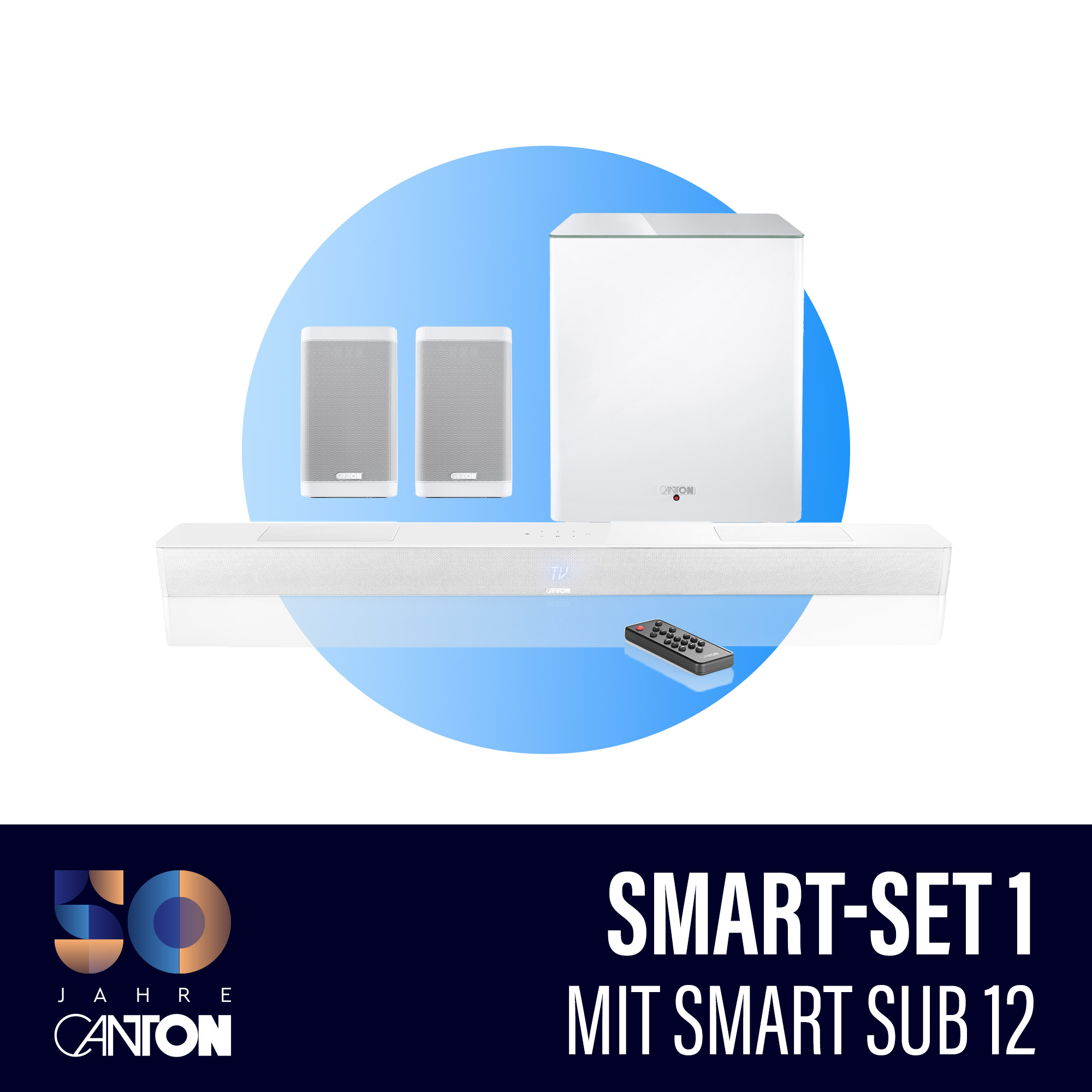 Canton Smart-Set 1 | Sub 12 Weiß hochglanz --- 1