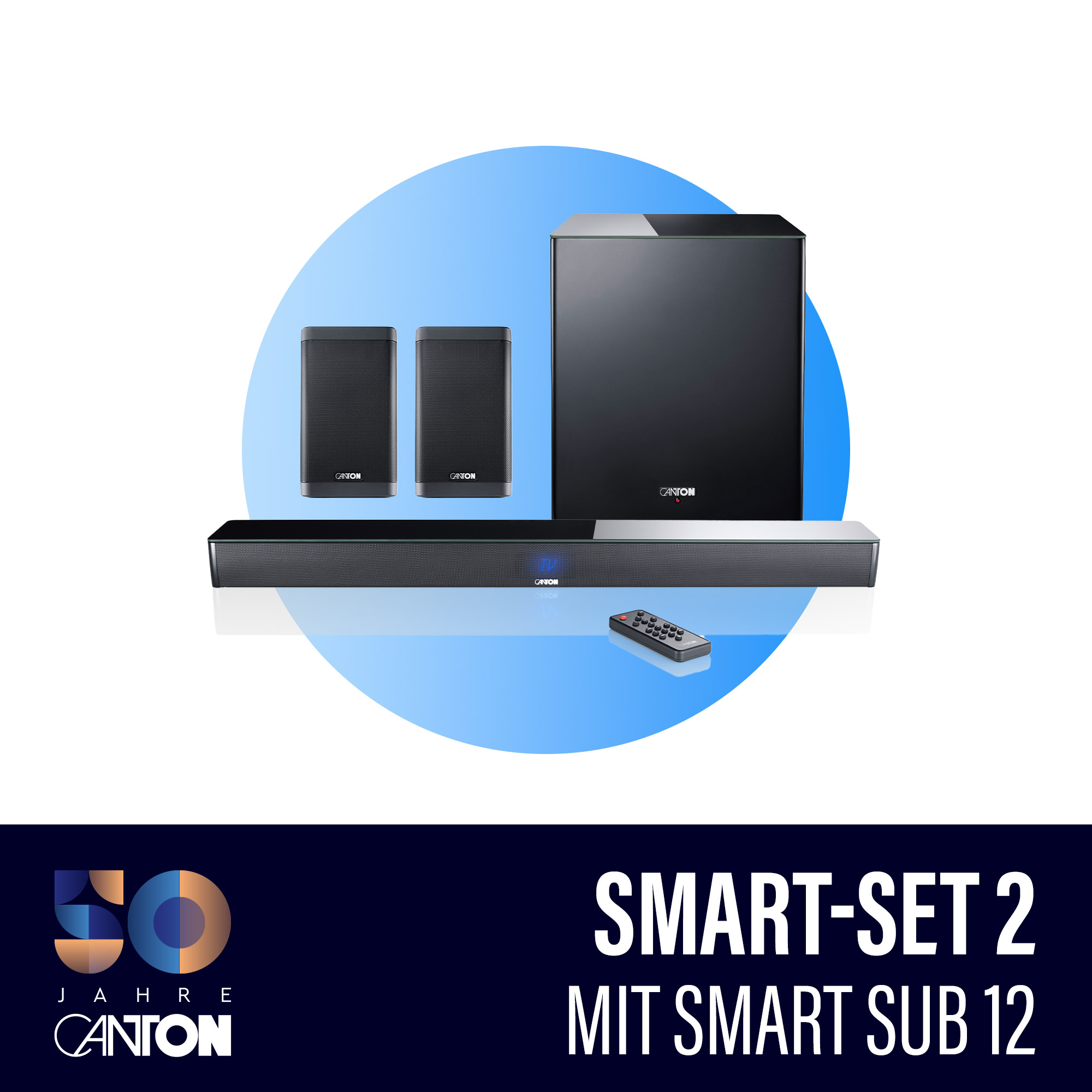 Canton Smart-Set 2 | Sub 12 Schwarz hochglanz --- 1