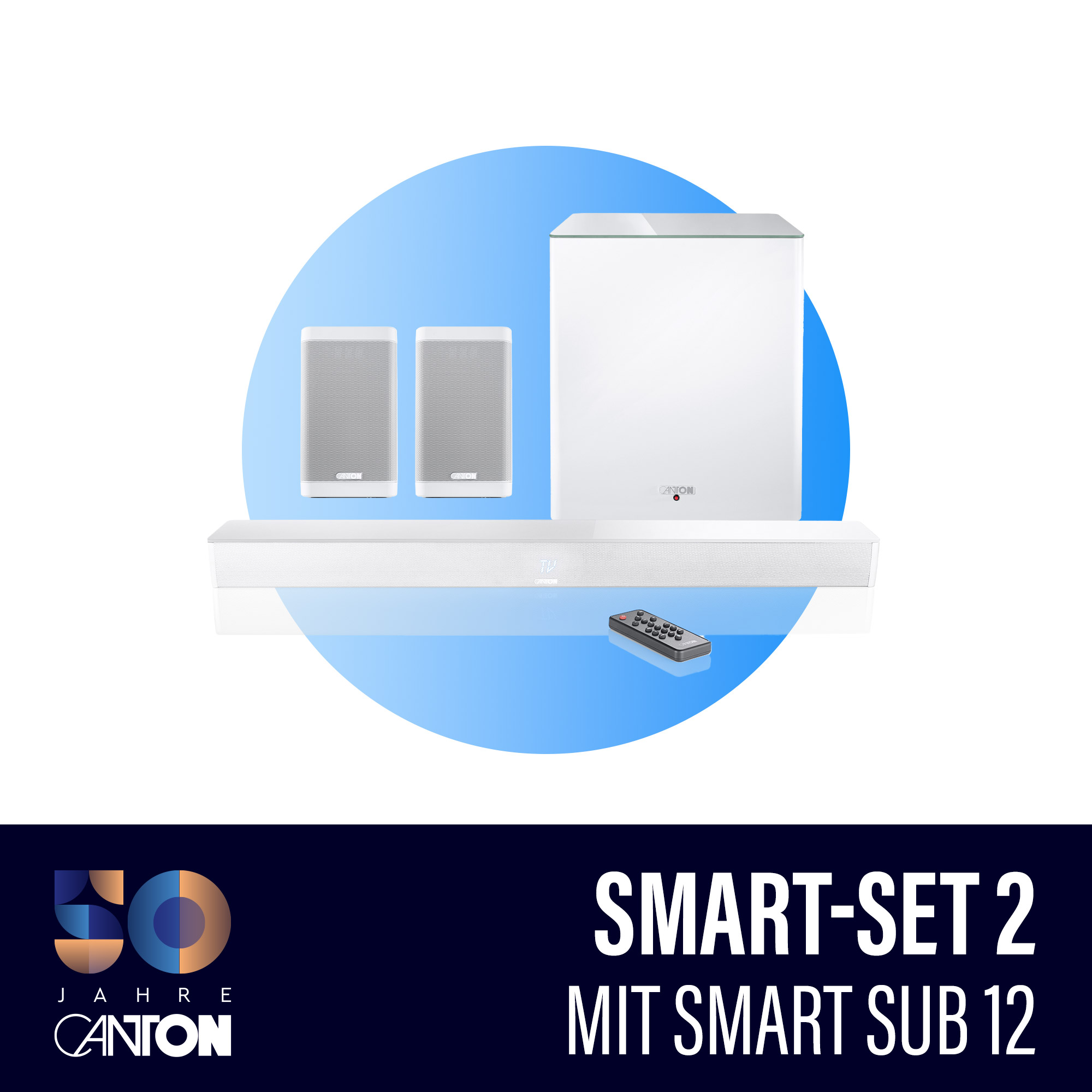 Canton Smart-Set 2 | Sub 12 Weiß hochglanz --- 1