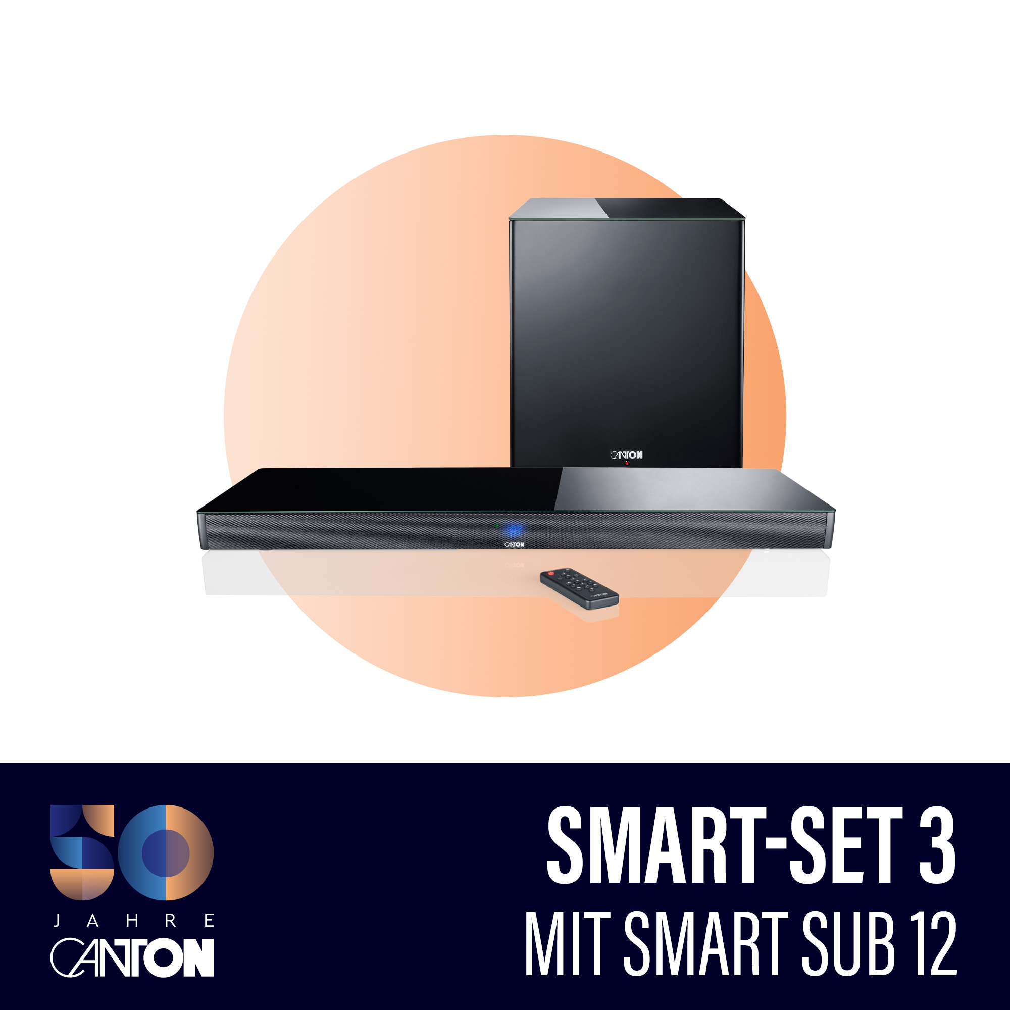 Canton Smart-Set 3 | Sub 12 Schwarz hochglanz --- 1