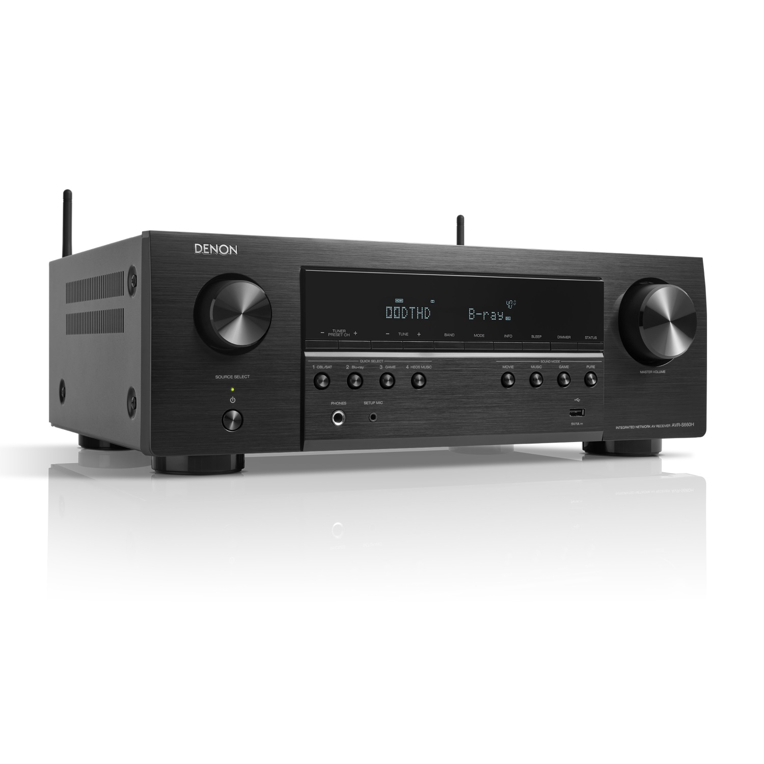 Denon AVR-S660H (Aussteller) Schwarz --- 1