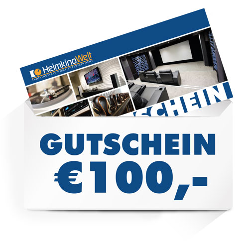 HeimkinoWelt Gutschein €100,- --- 2