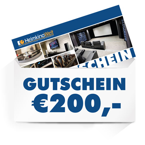 HeimkinoWelt Gutschein €200,- --- 2