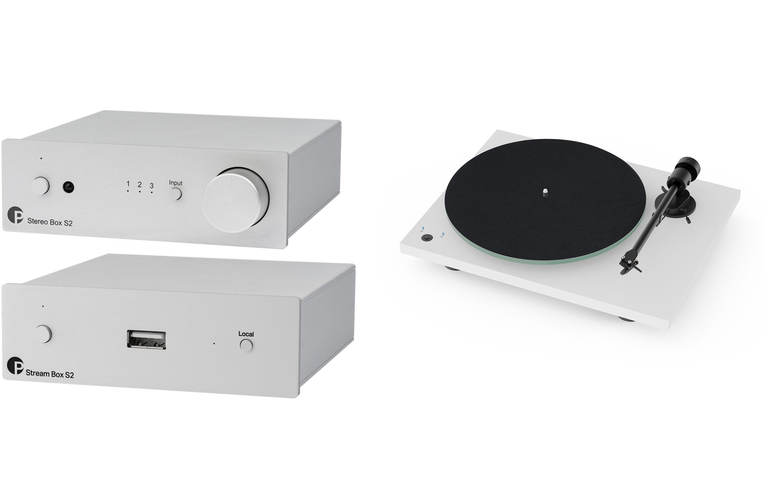 Pro-Ject Vinyl & Streaming Set Weiß hochglanz --- 1