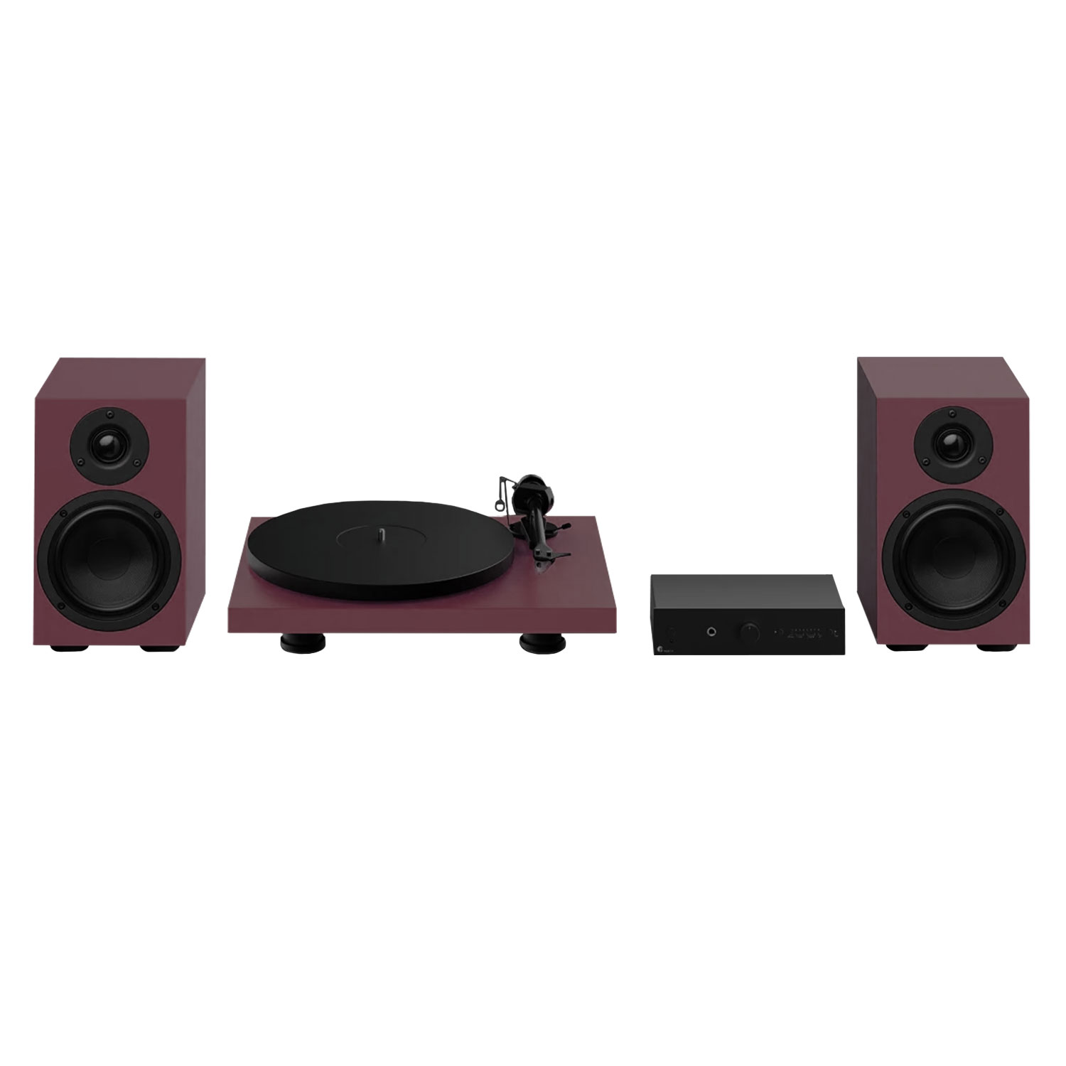 Pro-Ject Colourful Audio System 2 Satin Wein-Rot --- 1