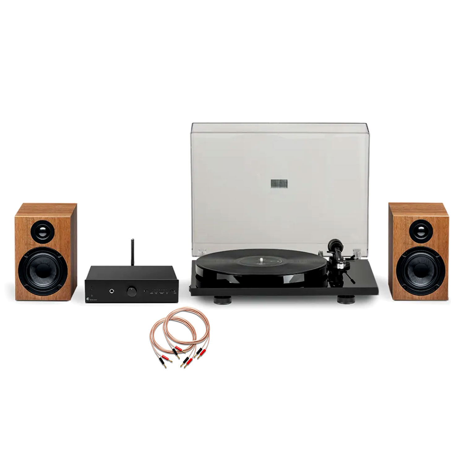 Pro-Ject Stereo Set E Phono Schwarz-Walnuss --- 1