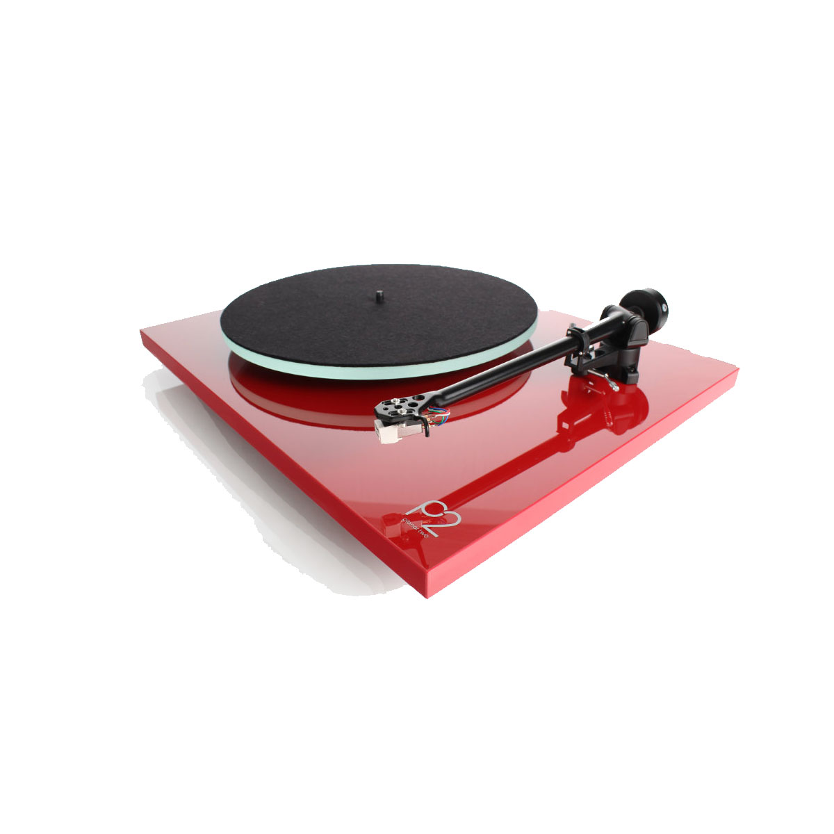 Rega Planar 2 + Carbon Tonabnehmer und RB220 Tonarm Rot --- 1